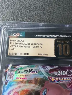 CGC PRISTINE 10 Mew VMAX 054/172 RRR VSTAR Universe s12a Pokemon Card - Image 2