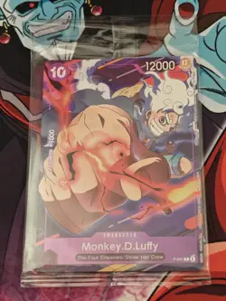 One Piece Card Game P-041 Monkey D Luffy Alternative Art - Image 1