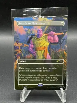 Magic the Gathering: Thanos Swords to Plowshares PSA Magazine Promo Card Sealed - Image 1