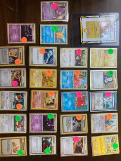 Rares Pokemon Card Lot. Mixed FROM AN ESTATE SALE CARDS COLLECTION - Image 1