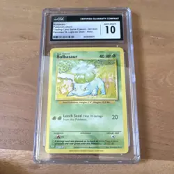 CGC 10 Bulbasaur 001/034 Trading Card Game Classic Collection Holo 2023 - Image 1