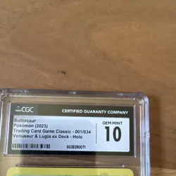 CGC 10 Bulbasaur 001/034 Trading Card Game Classic Collection Holo 2023 - Image 3