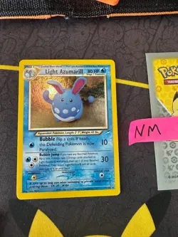 Pokemon Card Light Azumarill Neo Destiny Unlimited Holo Rare 13/105 233 💎NM💎 - Image 1