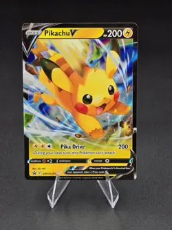 Pikachu V SWSH285 SWSH: Sword & Shield Promo Card Holo - Image 1