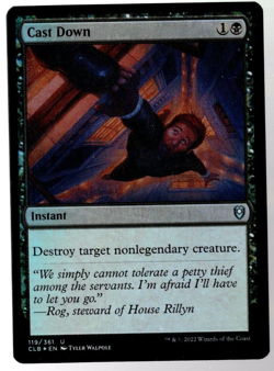 Cast Down 119/361 Uncommon Foil Baldur's Gate MTG NM - Image 1