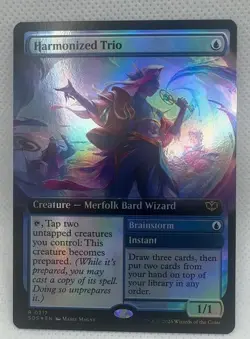 Harmonized Trio Extended Art 317 Secrets of Strixhaven Foil Extended Art R NM... - Image 1