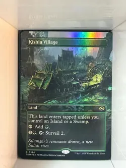 Kishla Village (Borderless) 396 Tarkir: Dragonstorm Magic: The Gathering Foil NM - Image 1