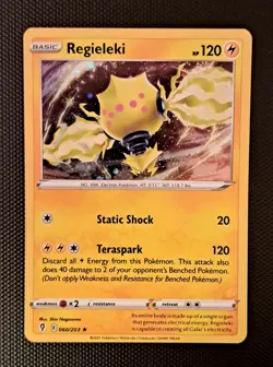 Regieleki 060/203 SWSH07: Evolving Skies Cosmos Holo English Pokemon Card - Image 1