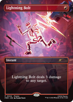 1x Lightning Bolt (0002) - PROMO Standard Showdown TMNT MTG Unique & Misc. Promo - Image 1