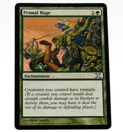 Primal Rage Tenth Edition Uncommon Enchantment MTG Near Mint - Image 1