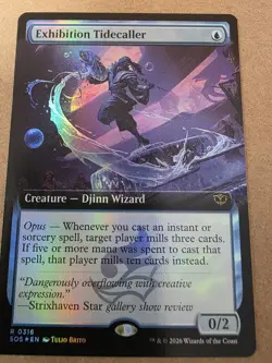 Exhibition Tidecaller - (Extended Art) Secrets of Strixhaven Foil - Mtg - Image 1