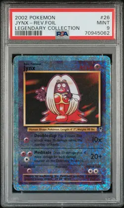 2002 POKEMON LEGENDARY COLLECTION Jynx #26 REVERSE HOLO PSA 9 - Image 1