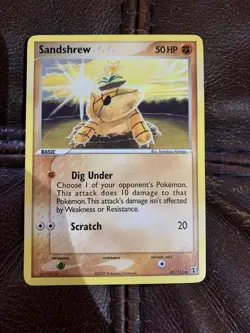 Pokemon TCG Sandshrew 82/113 EX Delta Species (LP) - Image 1
