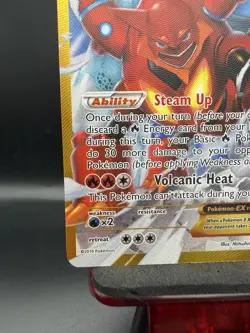 Pokemon Volcanion EX Secret Rare Holo 115/114 XY - Steam Siege TCG - Image 5