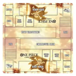One Piece Playmat With Zones TCG Card Game Double-Player Play Mat_02 NEW - Image 1
