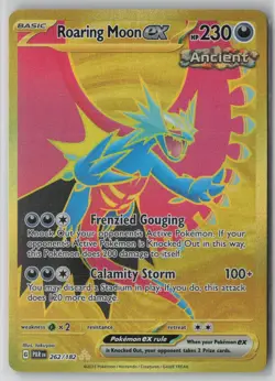 Roaring Moon ex 262/182 Hyper Rare Paradox Rift Pokemon NM - Image 1