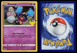 COSMOG 013/025 RARE CELEBRATIONS POKEMON HOLO NM - Image 3