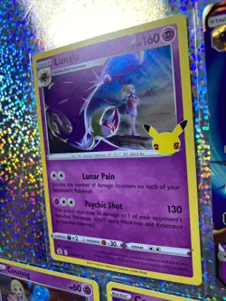 Pokemon TCG: Holo 015/025 Lunala & 013/025 Cosmog; Promo SM17 Lunala GX - Image 5