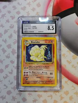CGC 8.5 Ninetales 12 - Base Set - Pokemon Card TCG - (Equivalent to PSA & BGS) - Image 1