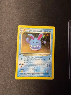 Pokemon Light Azumarill 1st Edition Holo Neo Destiny 2002 13/105 💎NM ++💎 - Image 1