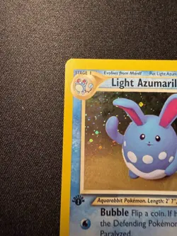 Pokemon Light Azumarill 1st Edition Holo Neo Destiny 2002 13/105 💎NM ++💎 - Image 4