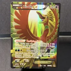 Pokemon TCG Ho-Oh EX Full Art Ultra Holo Rare Card 121/122 XY Breakpoint 2016 - Image 1