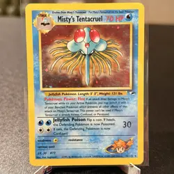 Pokemon Misty’s Tentacruel 10/132 Gym Heroes Holo Rare WOTC 2000 LP/NM - Image 1