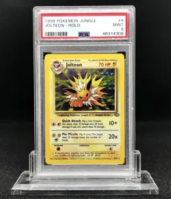 1999 Pokemon Jungle Blitza Jolteon Holo 4/64 English PSA9 MINT Holo Vintage - Image 1