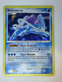 Suicune Rare Pokemon 19/132 D&P Secret Wonders Cracked Ice - Image 1