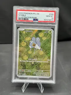 Pokemon TCG Nymble Illustration Rare Holo Me02 096/094 English 2025 PSA 10 - Image 1
