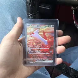 Pokemon TCG Latias ex 239/191 Sv08 Surging Sparks Special Illustration Rare Hol… - Image 1