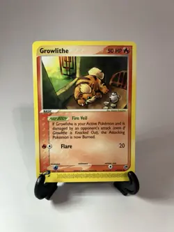 Pokemon TCG Growlithe Card 65/100 Sandstorm Regular Vintage English Edition - Image 1