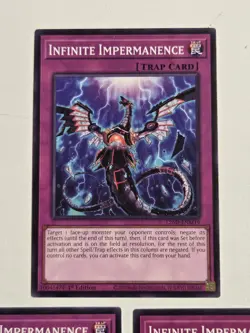 Infinite Impermanence L26D-ENM19 (x3) Yugioh Set Legendary Modern Decks 2026 - Image 2
