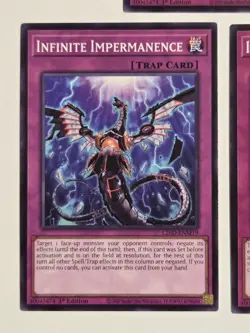 Infinite Impermanence L26D-ENM19 (x3) Yugioh Set Legendary Modern Decks 2026 - Image 3