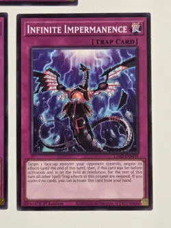 Infinite Impermanence L26D-ENM19 (x3) Yugioh Set Legendary Modern Decks 2026 - Image 4