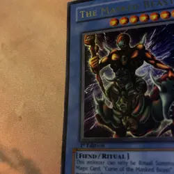 Yugioh The Masked Beast - 1st edition- Ultra Rare-LON-001- scratched - Image 2
