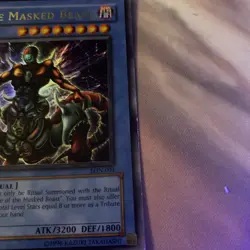 Yugioh The Masked Beast - 1st edition- Ultra Rare-LON-001- scratched - Image 3