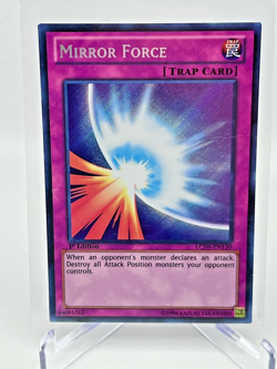 Yugioh Mirror Force LCJW-EN130 Secret Rare 1st Ed NM - Image 1