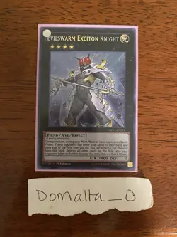 Yugioh Evilswarm Exciton Knight MP14-EN224 Secret Rare 1st Edition NM/VLP - Image 1