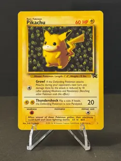 Ivy Pikachu #1 Black Star Promo Rare Vintage Pokemon Card - Image 1