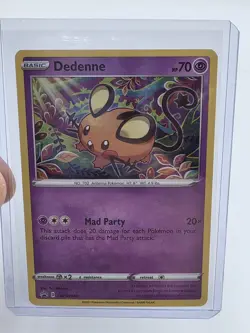Dedenne SWSH080 Black Star Promos Cosmos Holo Pokemon Trading Card Game 2021 NM - Image 2