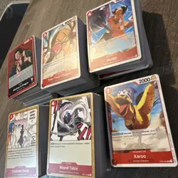 Bulk Red Common Cards For One Piece Trading Card Game For Deck Building - Image 3