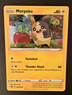 Morpeko SWSH031 SWSH: Sword & Shield Pokemon Card English Holo Black Star Promo - Image 1
