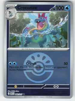 Croconaw (Friend Ball) 042/217 Uncommon Ascended Heroes Pokemon Reverse Holo NM - Image 1