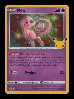 HOLO MEW RARE HOLO 011/025 LP POKEMON - Image 1