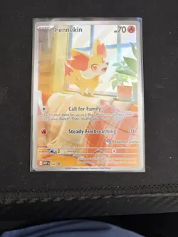 Fennekin [Pokemon Center Stamped] 080 Black Star Promo Chaos Rising Pokemon NM - Image 1
