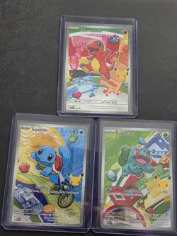 Pokemon TCG First Partner Illustration Collection Gen 1 Kanto Starters Promo NM - Image 1