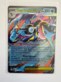 MEGA GRENINJA EX 022/086 ME04: CHAOS RISING DOUBLE RARE POKEMON NM/M TAKUYOA - Image 1