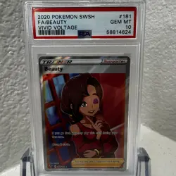2020 Pokemon SWSH Vivid Voltage Full Art Beauty #181 - PSA 10 GEM MINT - Image 1