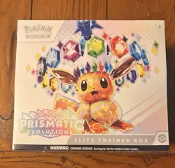 4 Pokemon TCG Prismatic Evolutions Elite Trainer Box 9 Booster Packs Promo Eevee - Image 1